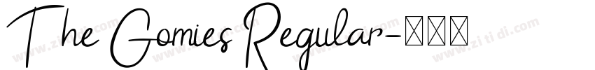 The Gomies Regular字体转换